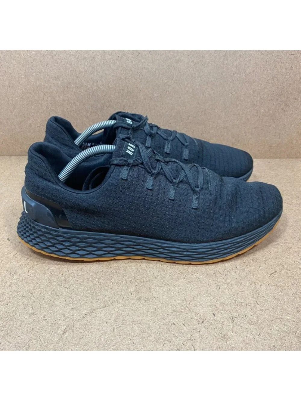 Nobull Mens Allday 365 Black Ripstop Trainers Size 11 Lightweight Shoes Gum Sole